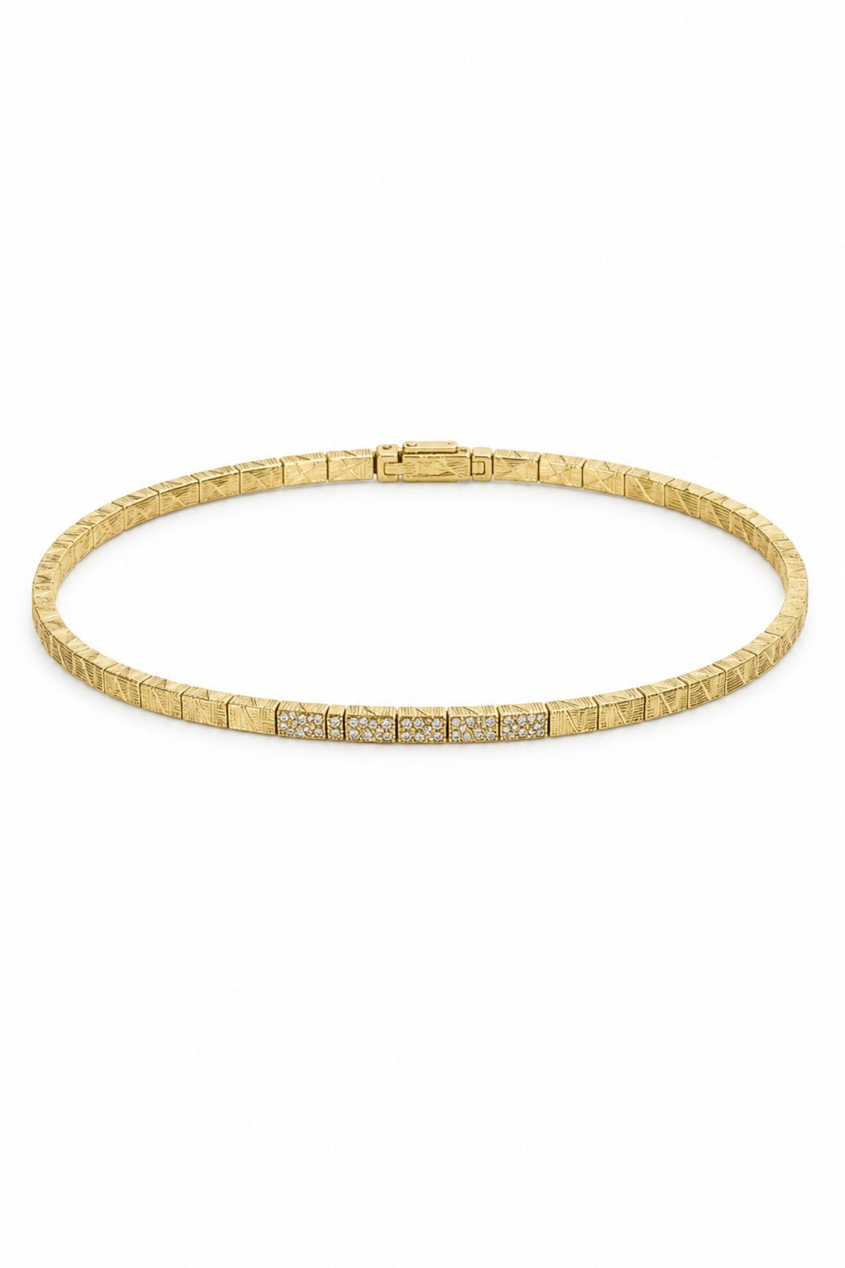 Sirena VIP Serisi – Diamond Line Elegance – Gold Kaplama Kadın Bileklik