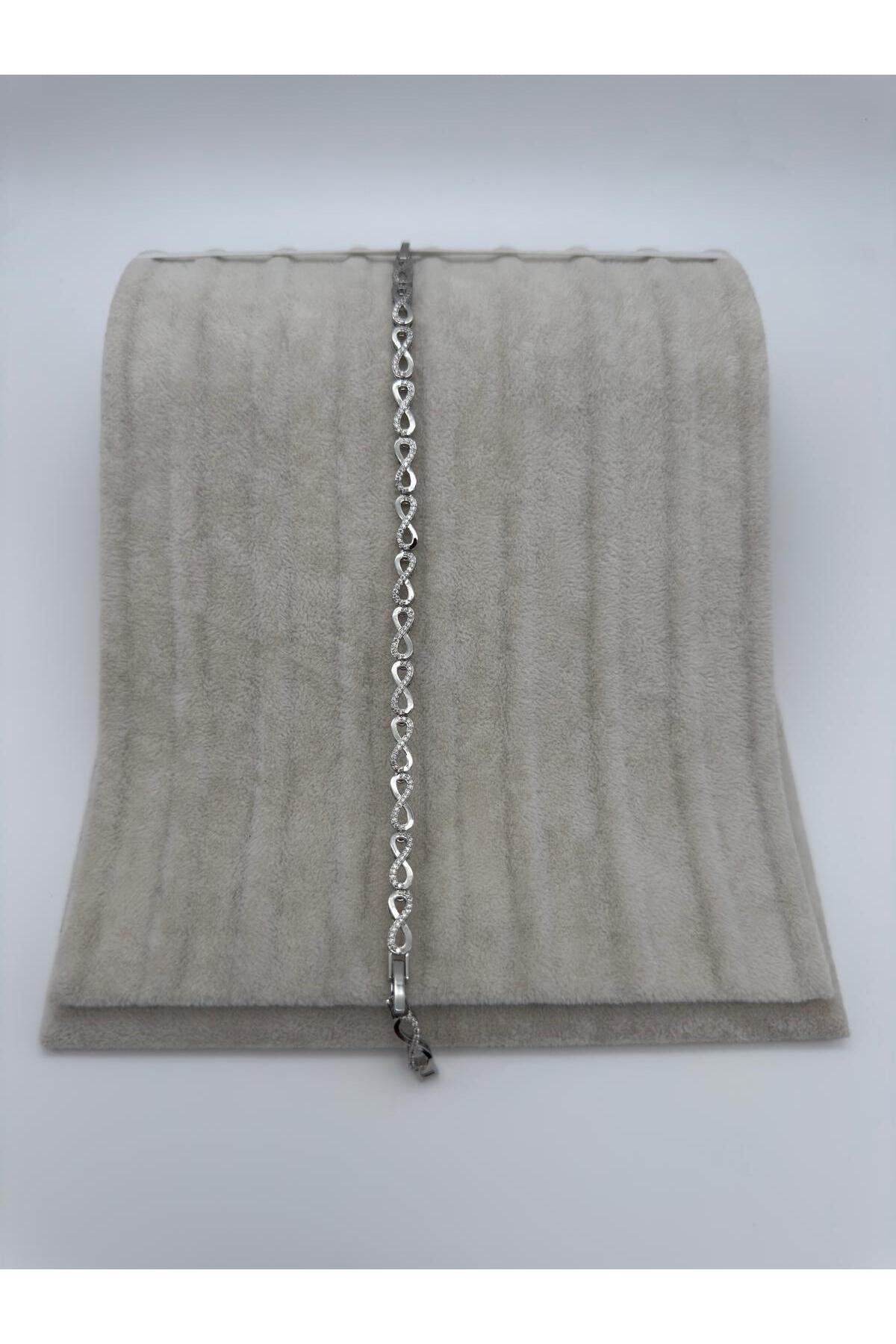 Sonsuzluk Bilekliği Gümüş Kaplama Paslanmaz Çelik