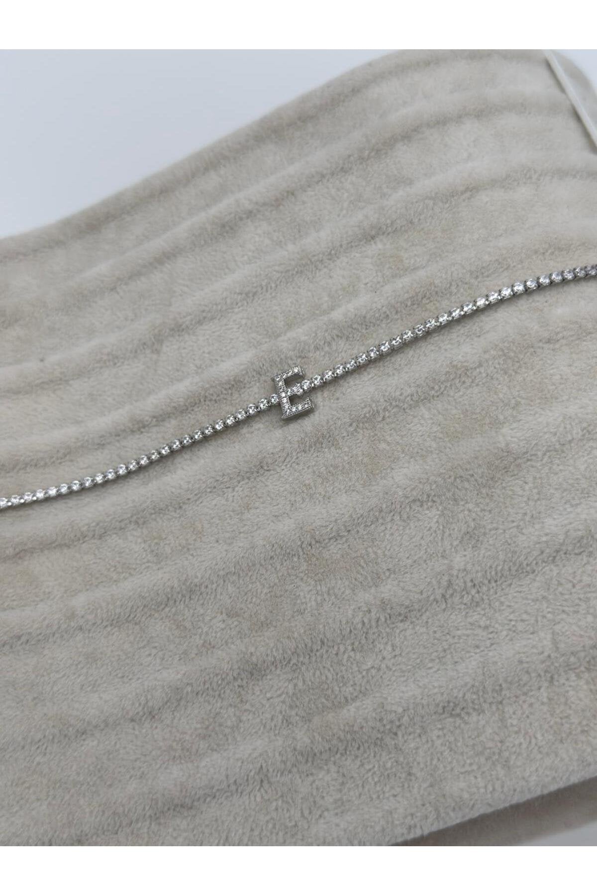 Gümüş Kaplama Su Yolu Harfli Bileklik