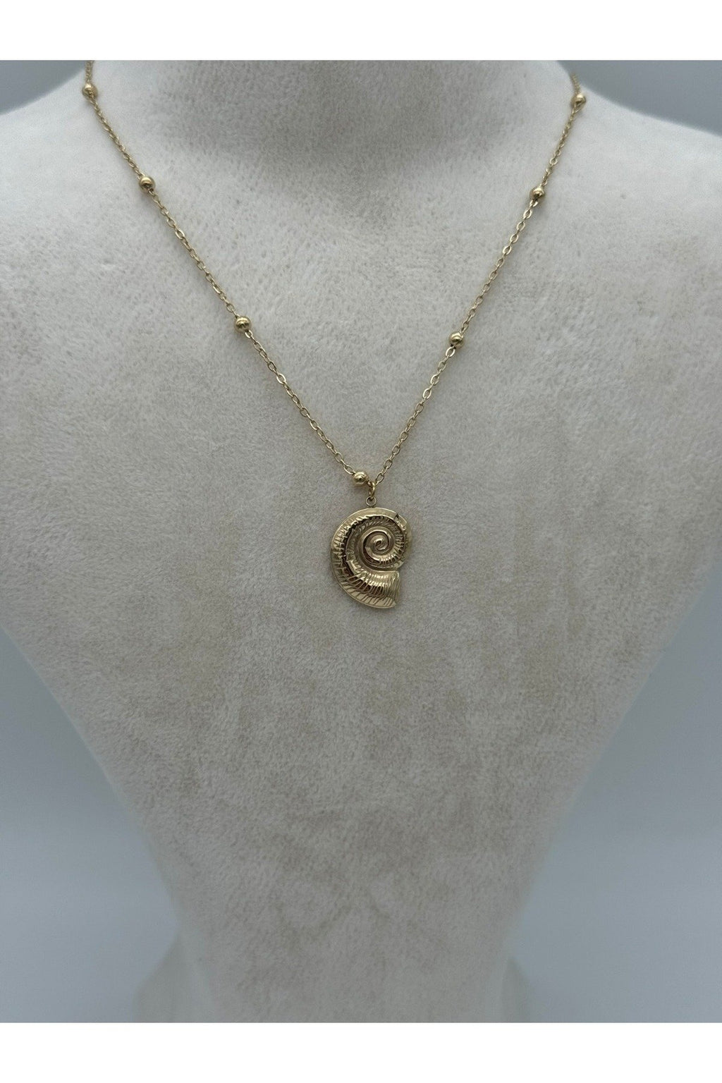 Deniz Kabuğu Gold Kaplama Kolye