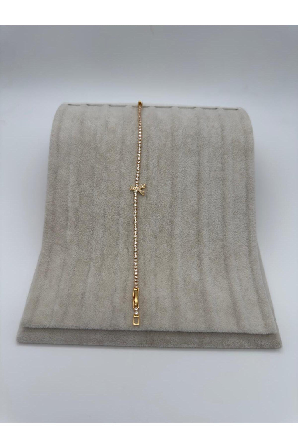 Gold Kaplama Su Yolu Harfli Bileklik