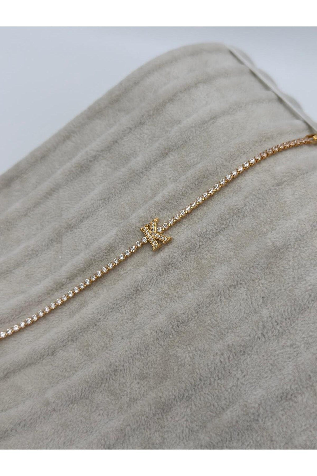 Gold Kaplama Su Yolu Harfli Bileklik