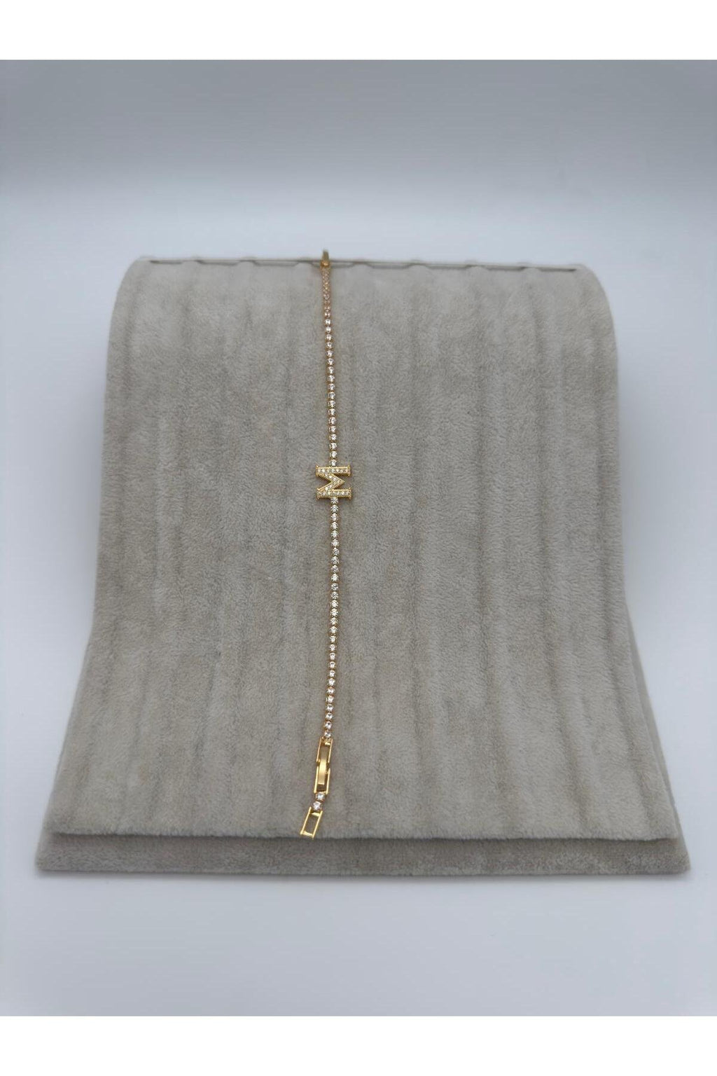 Gold Kaplama Su Yolu Harfli Bileklik