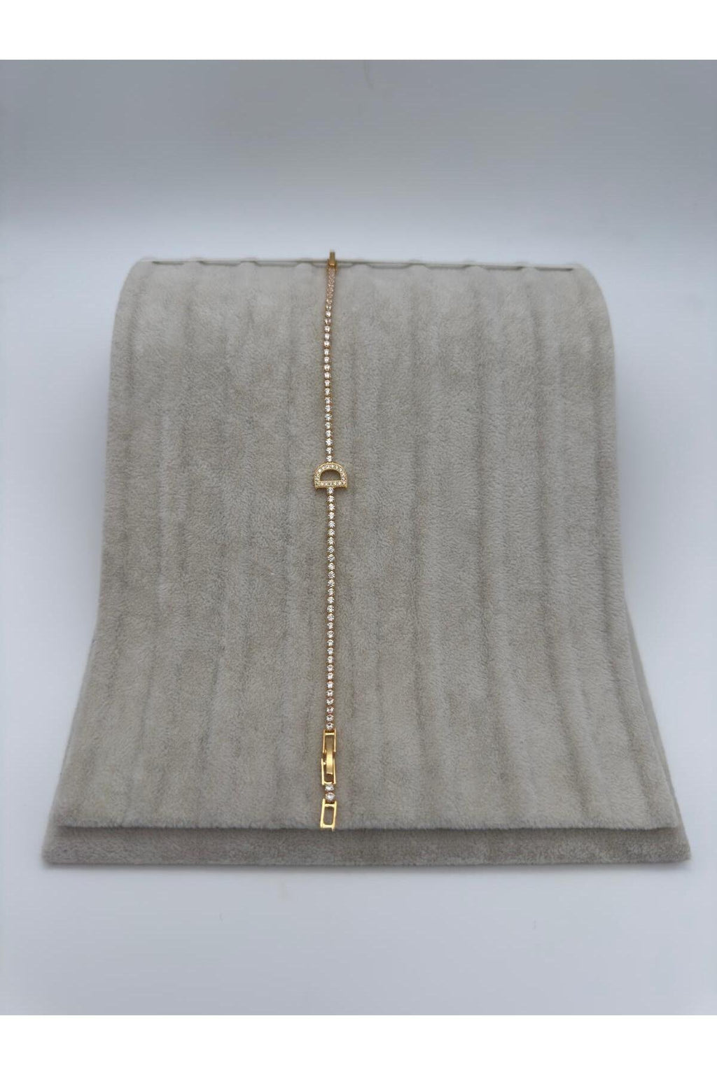 Gold Kaplama Su Yolu Harfli Bileklik