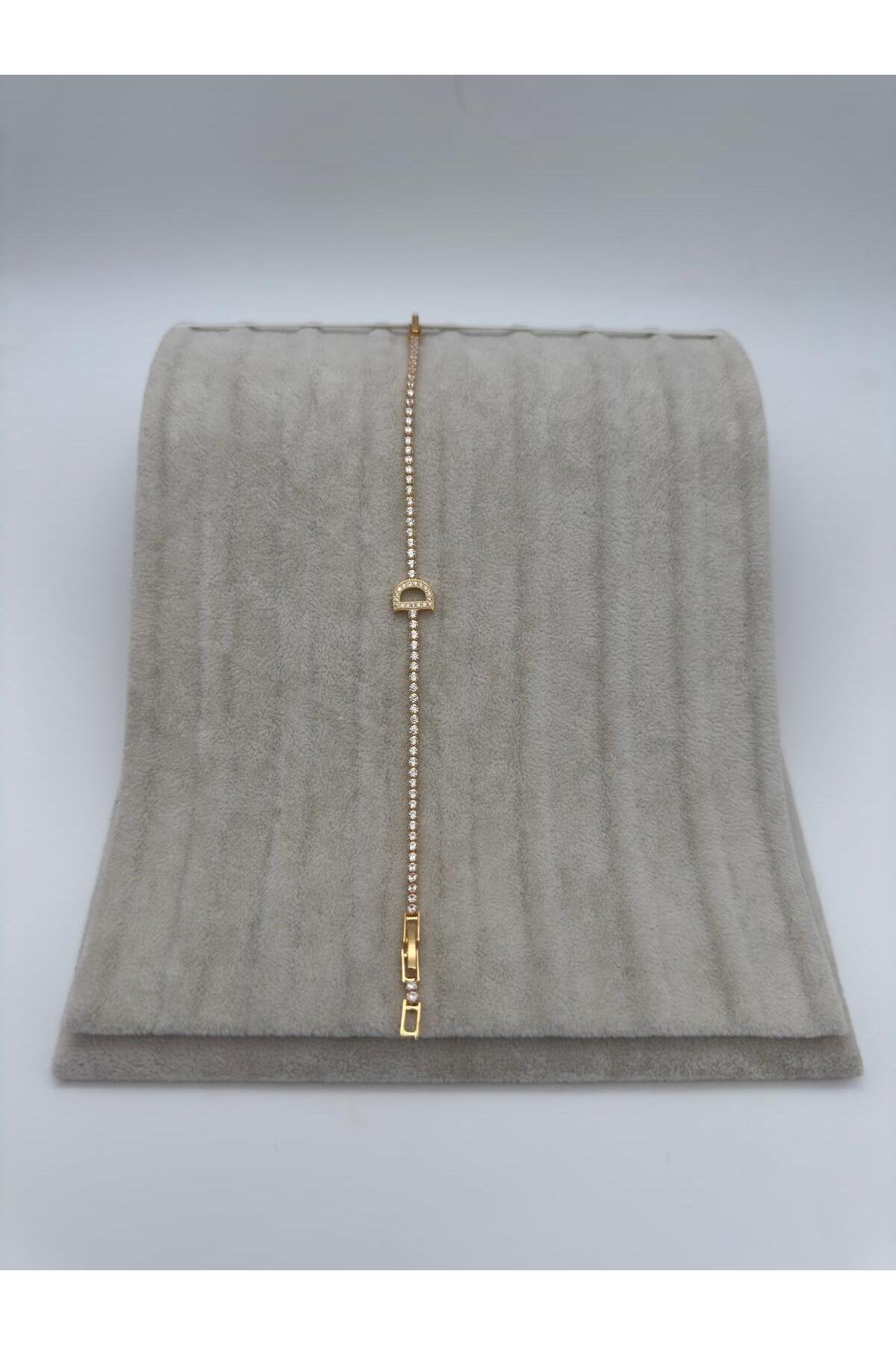 Gold Kaplama Su Yolu Harfli Bileklik