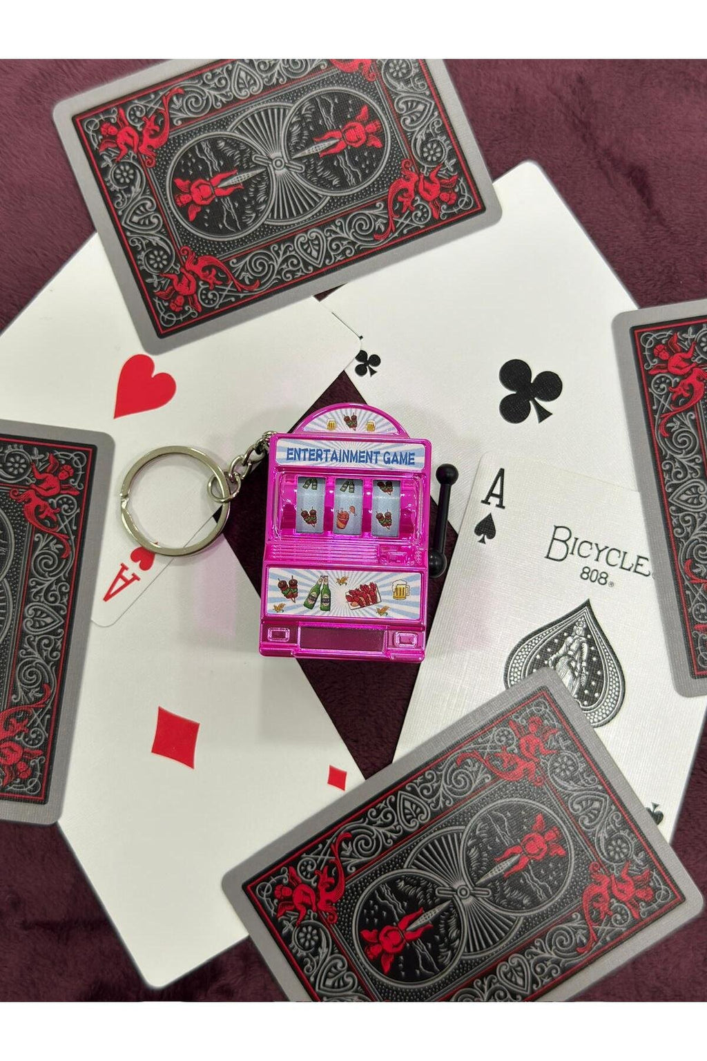 Dönen Mekanizmalı Slot Anahtarlık.