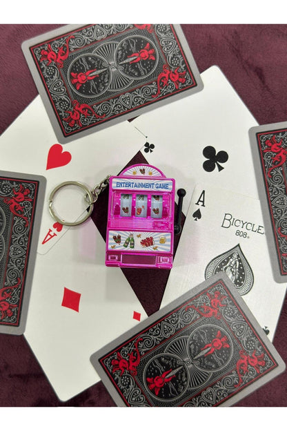 Dönen Mekanizmalı Slot Anahtarlık.