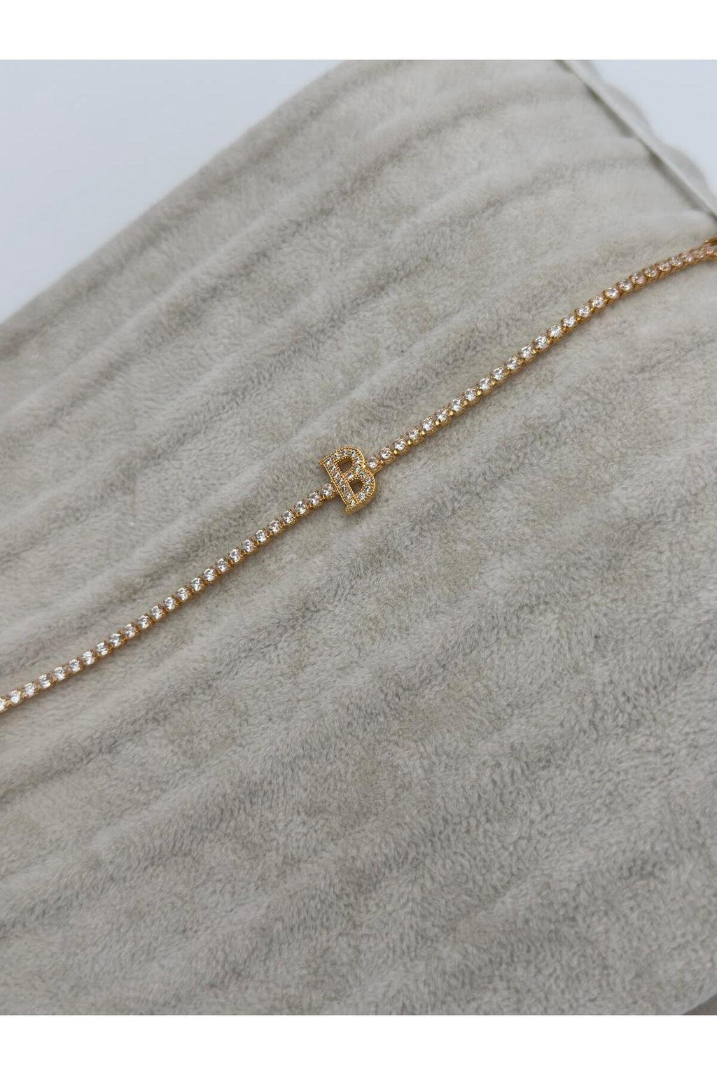 Gold Kaplama Su Yolu Harfli Bileklik