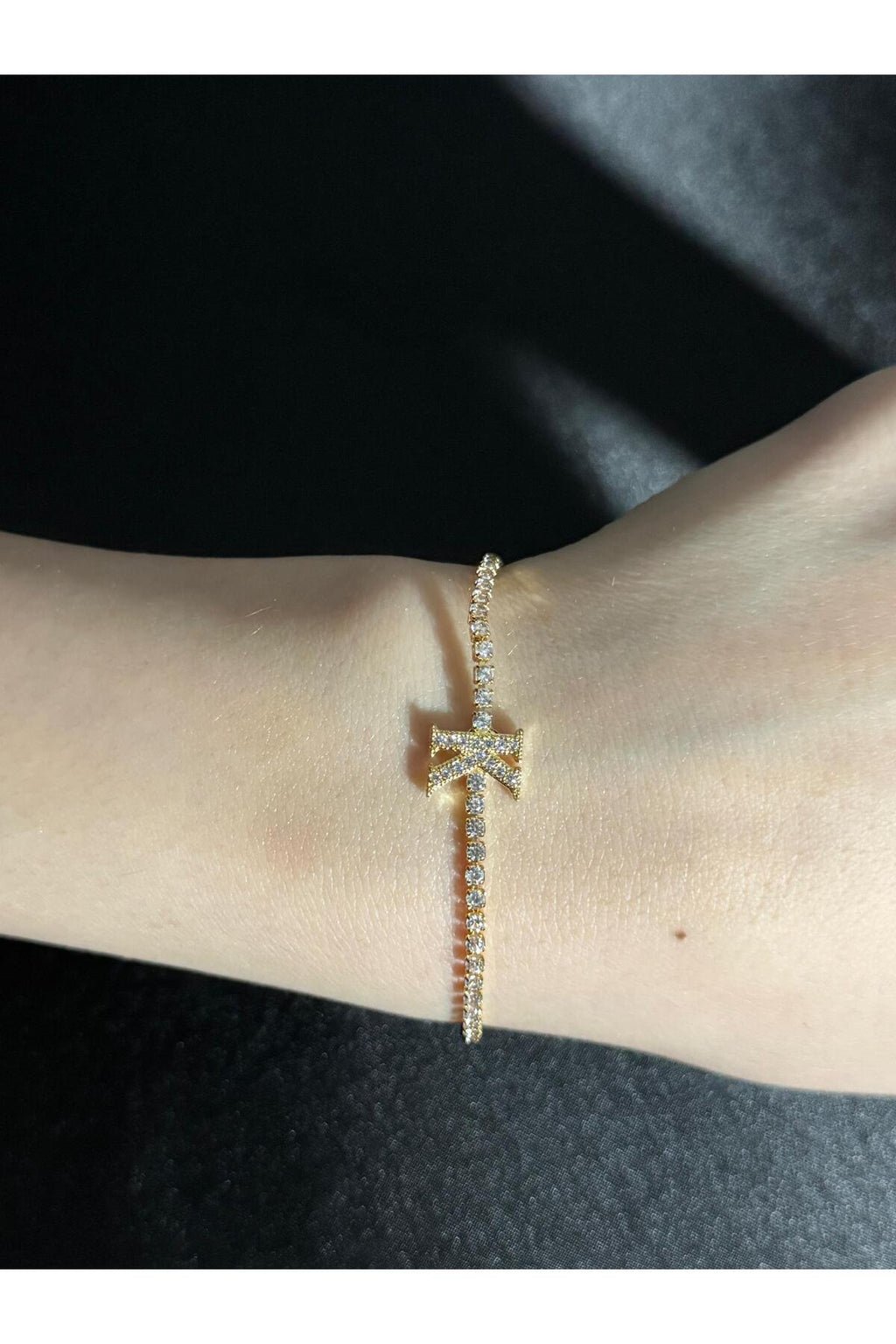 Gold Kaplama Su Yolu Harfli Bileklik