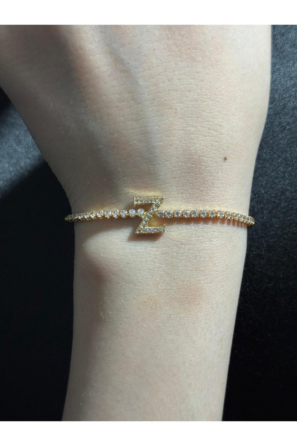 Gold Kaplama Su Yolu Harfli Bileklik