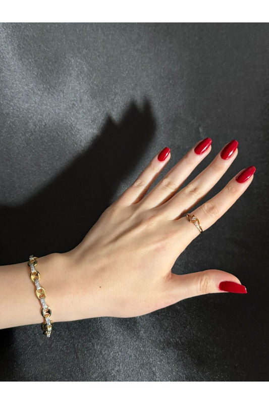 Sirena VIP Serisi – Zarif Bağlantı – Gold Kaplama Kadın Bileklik