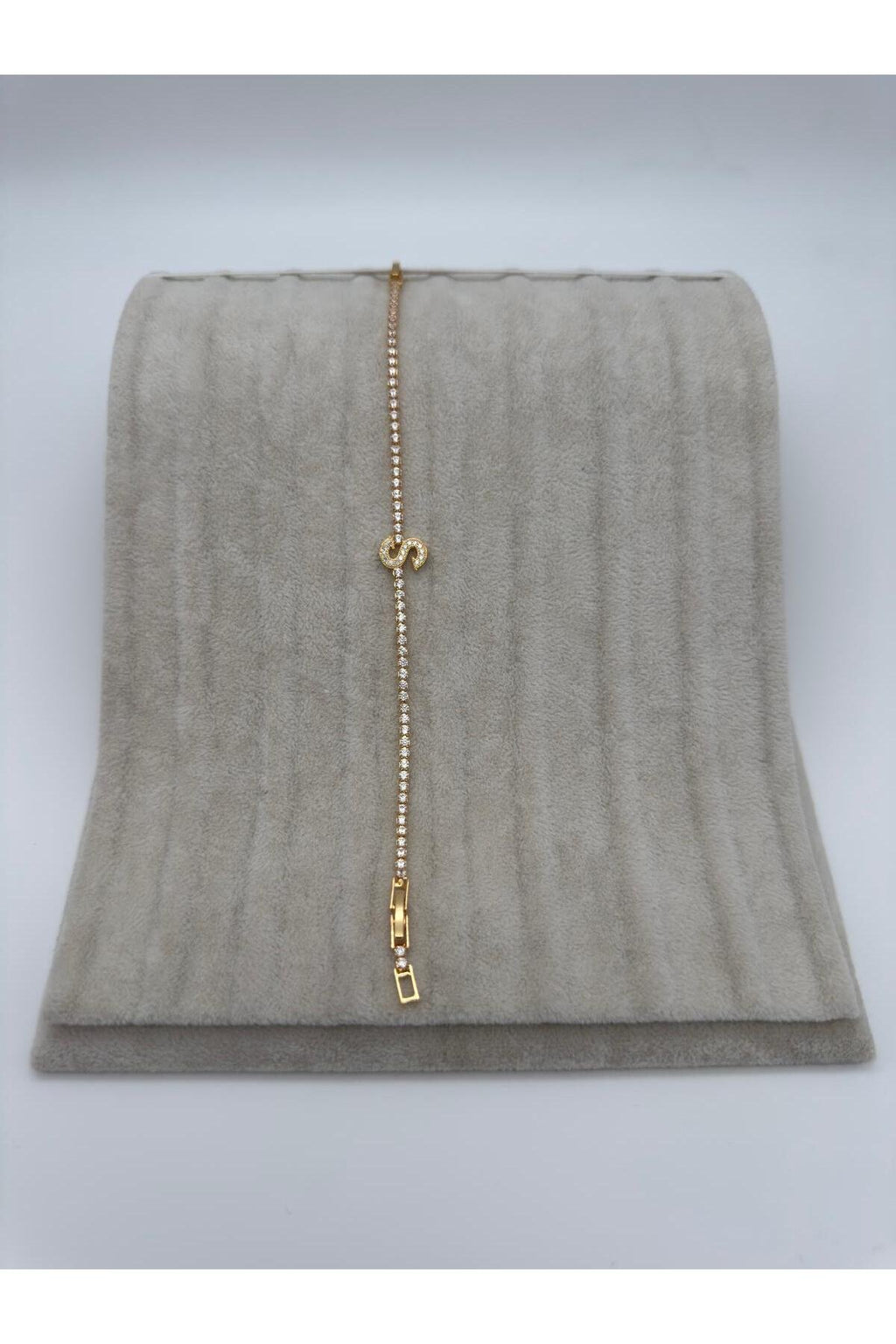 Gold Kaplama Su Yolu Harfli Bileklik