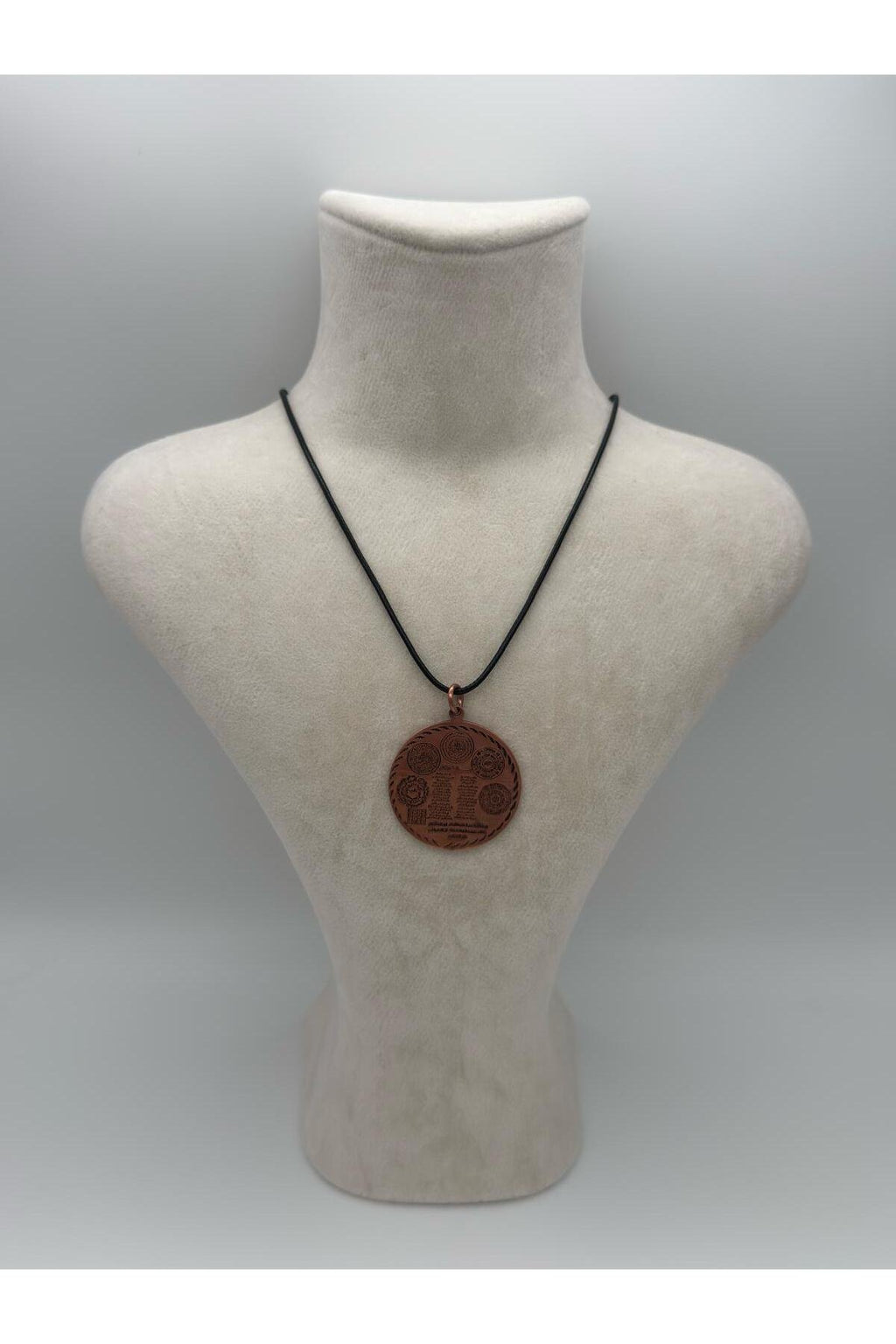 Zırh Dualı Bakır Unisex Kolye