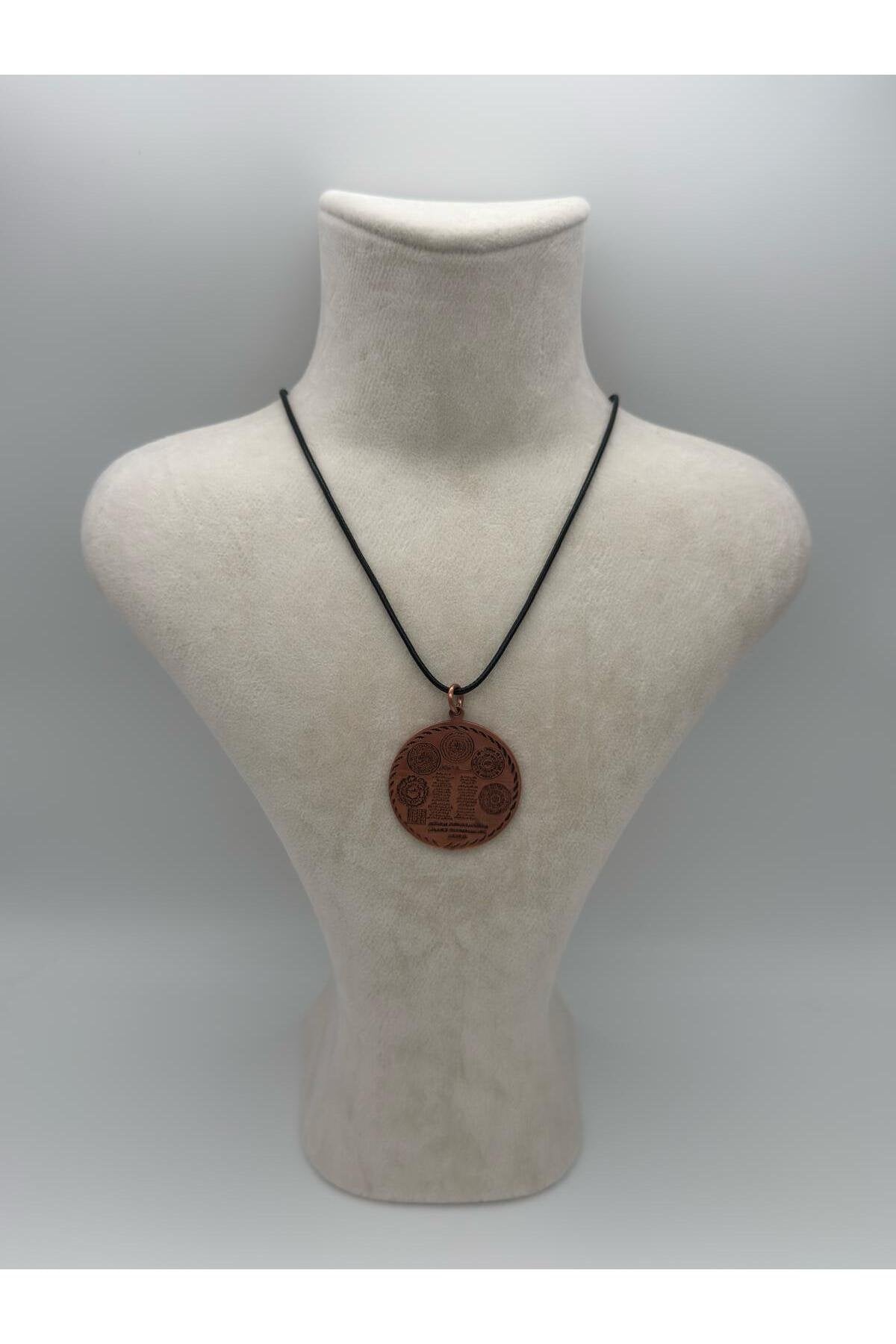 Zırh Dualı Bakır Unisex Kolye