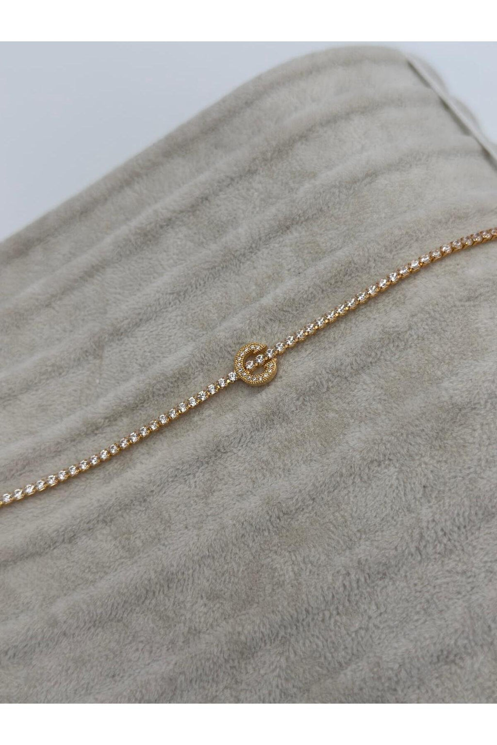 Gold Kaplama Su Yolu Harfli Bileklik