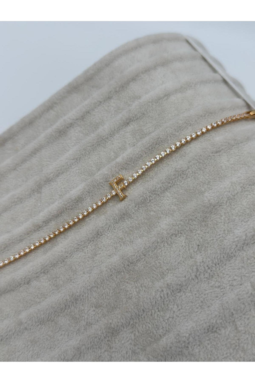 Gold Kaplama Su Yolu Harfli Bileklik