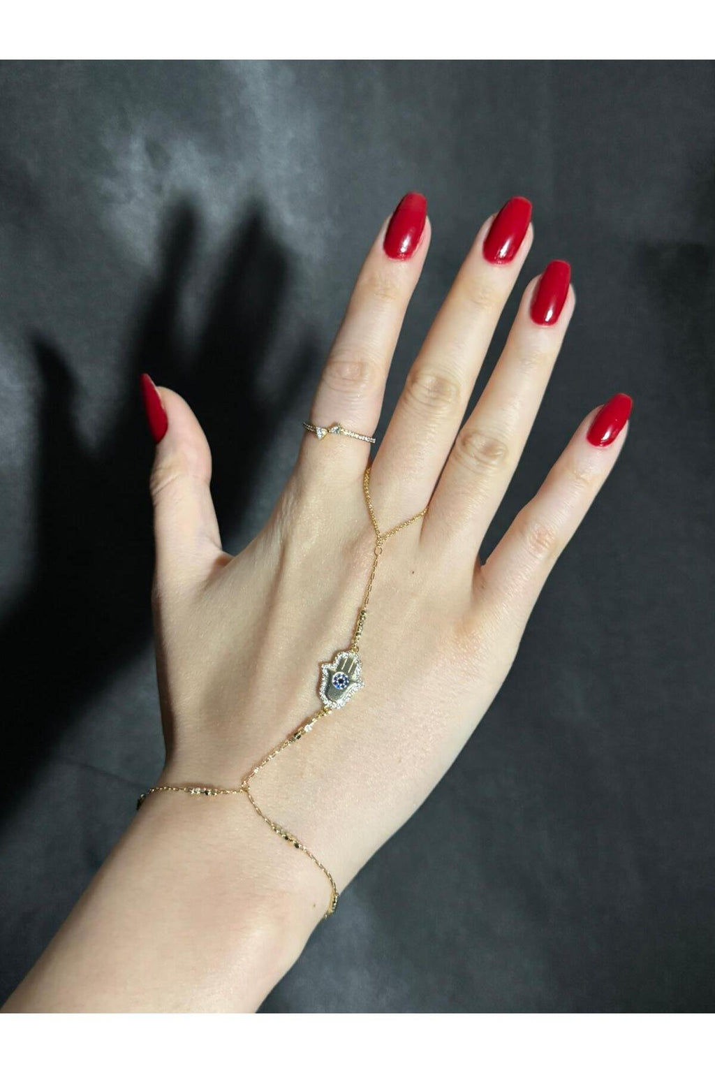 Altın Kaplama Zirkon Meryem Eli Şahmeran