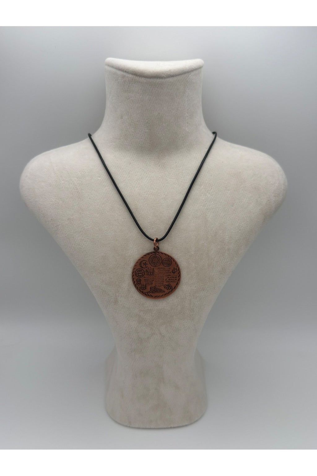 Zırh Dualı Bakır Unisex Kolye