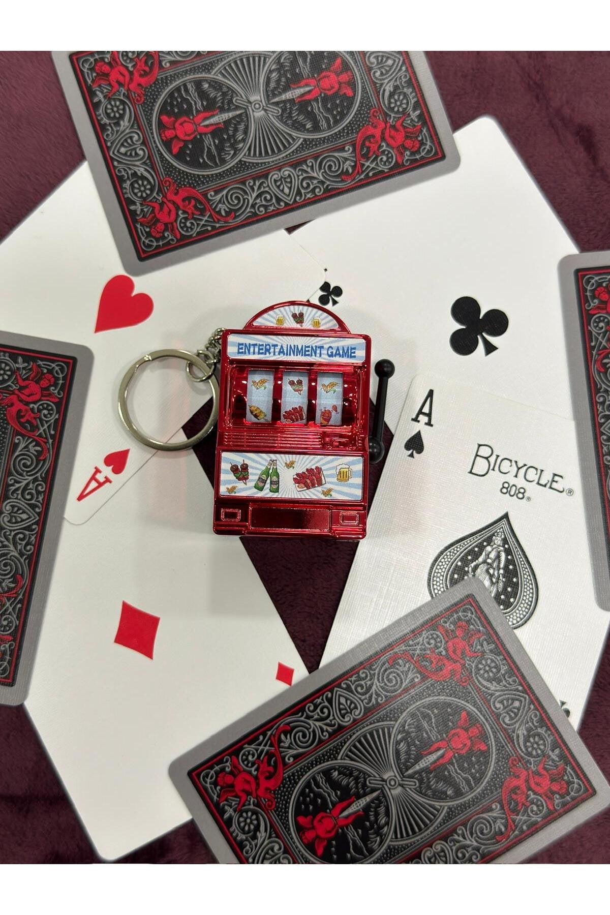 Dönen Mekanizmalı Slot Anahtarlık.