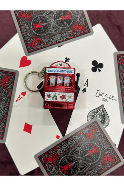 Dönen Mekanizmalı Slot Anahtarlık.