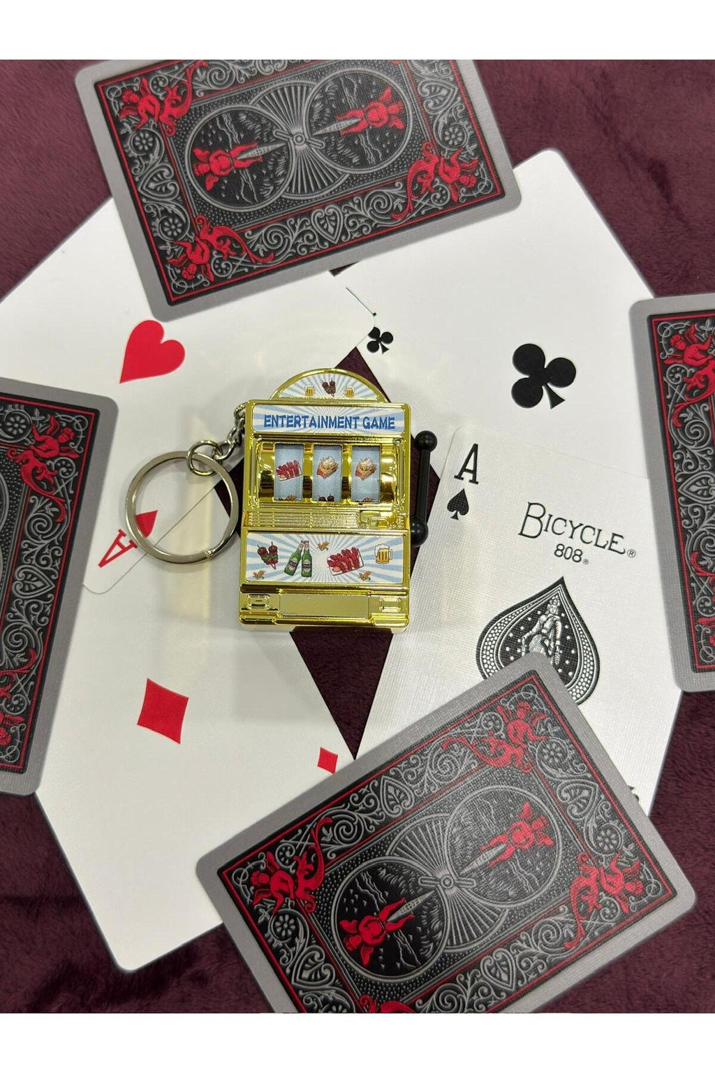 Dönen Mekanizmalı Slot Anahtarlık.