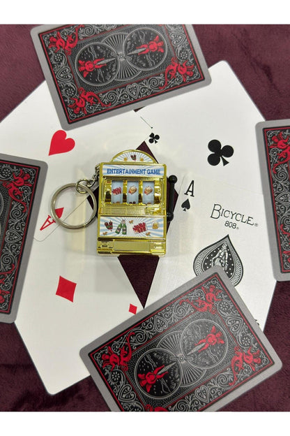 Dönen Mekanizmalı Slot Anahtarlık.
