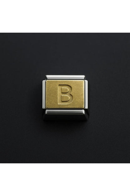 Harfli Paslanmaz Çelik İtalyan Charm
