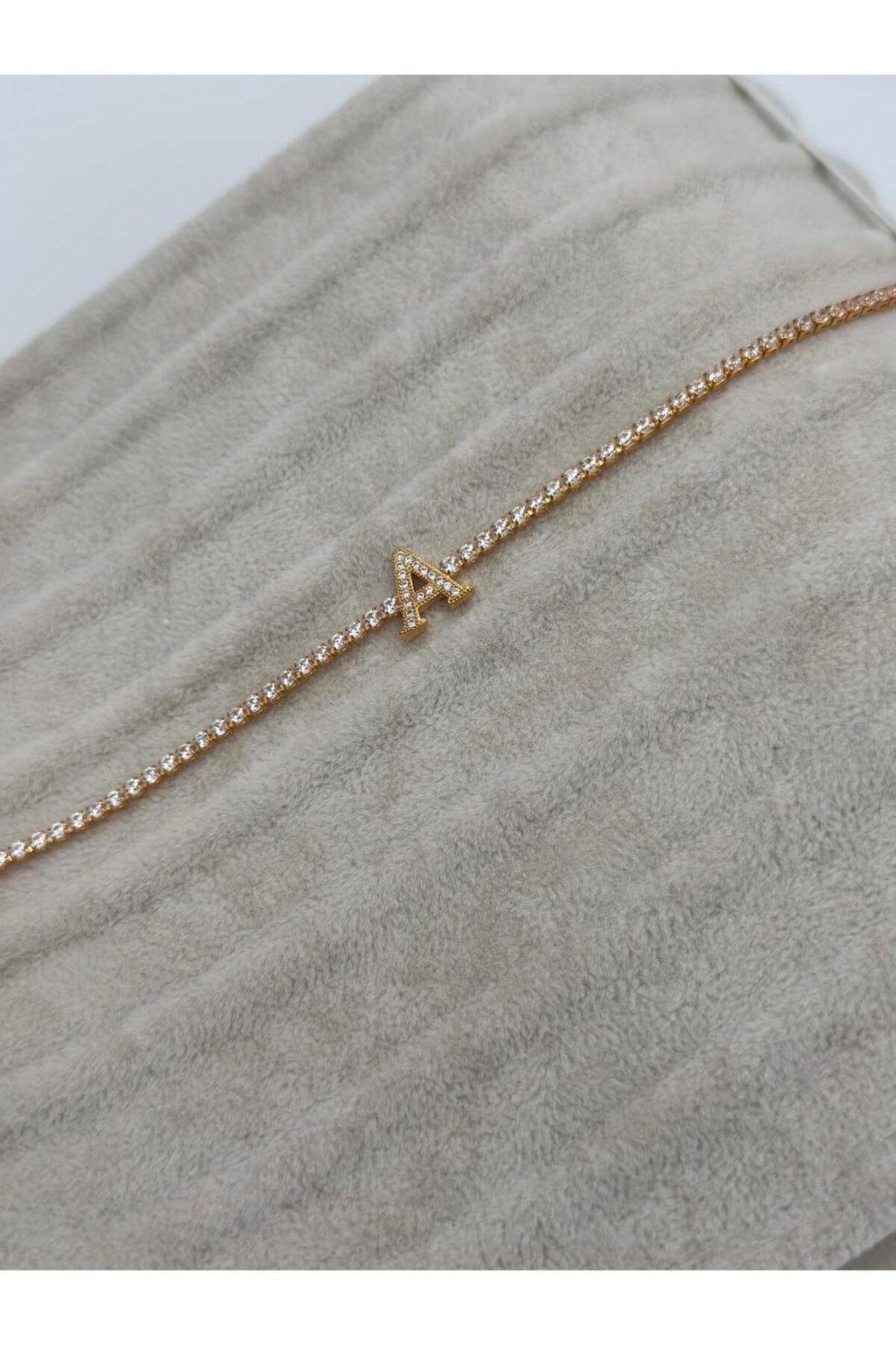 Gold Kaplama Su Yolu Harfli Bileklik