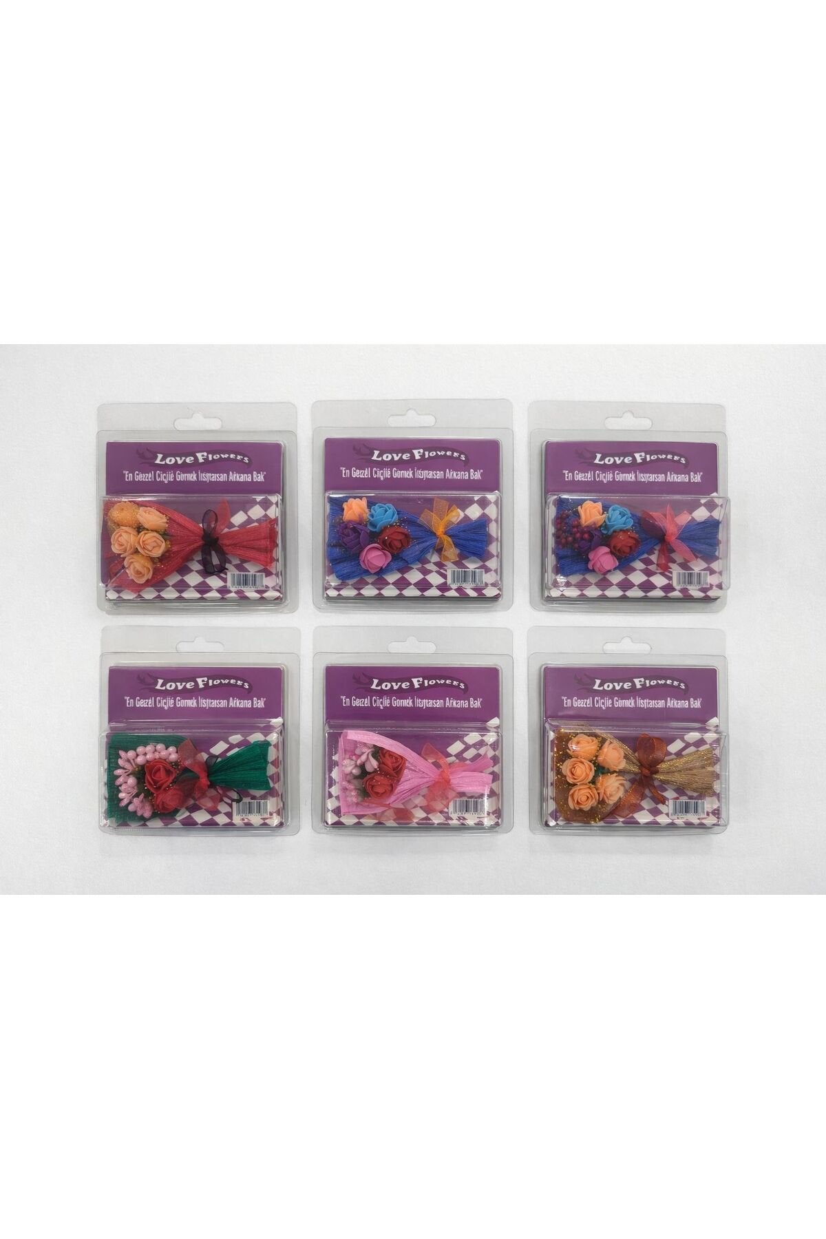 Love Flowers Buket Çiçekli Ayna Mor (Görseldeki Ürünlerden Rastgele Biri Gönderilecektir)
