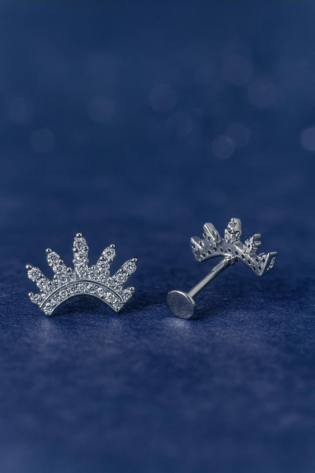 Zirkon Kraliçe Tacı Taşlı Tragus Piercing