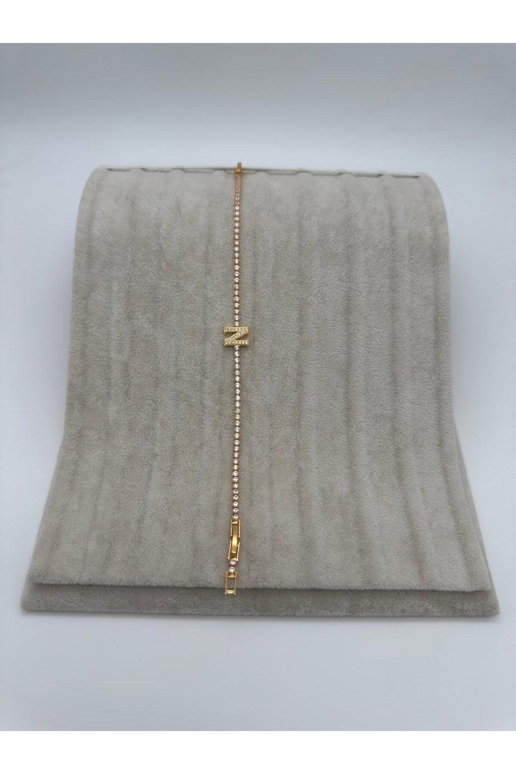 Gold Kaplama Su Yolu Harfli Bileklik