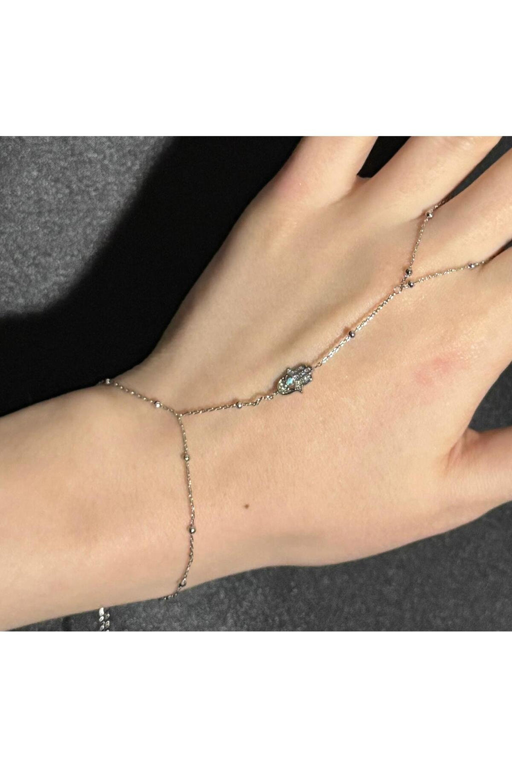 İstasyon Zincir Meryem Ana Hamsa Ayarlanabilir Şahmeran