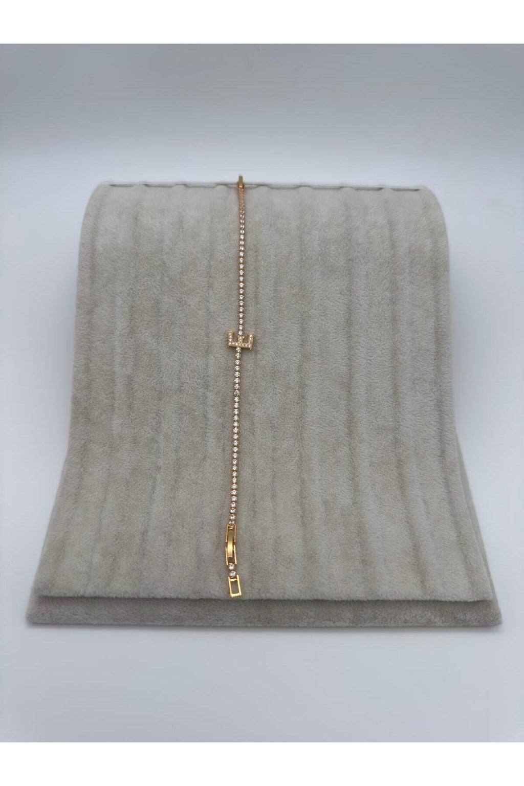 Gold Kaplama Su Yolu Harfli Bileklik