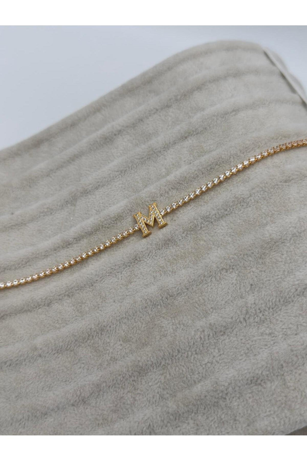 Gold Kaplama Su Yolu Harfli Bileklik