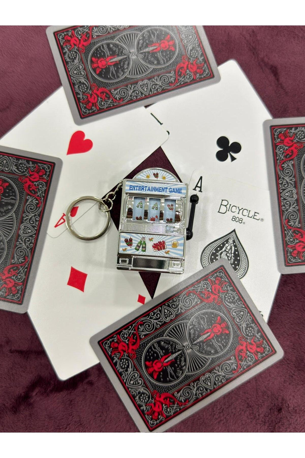 Dönen Mekanizmalı Slot Anahtarlık.