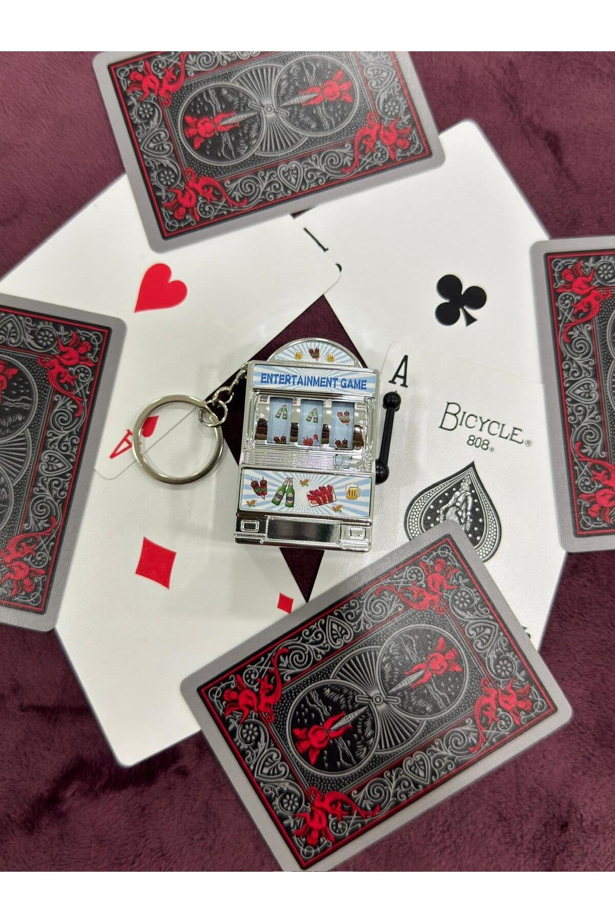 Dönen Mekanizmalı Slot Anahtarlık.