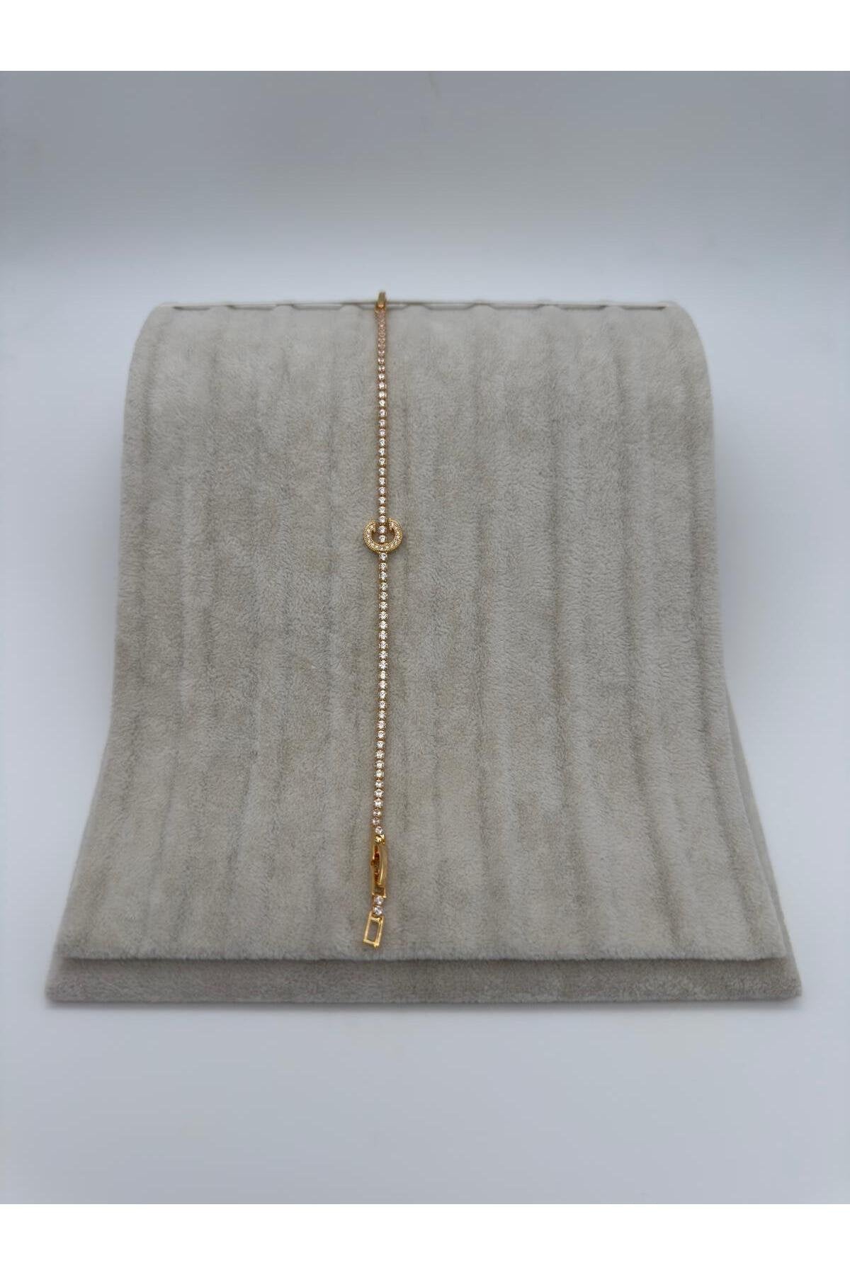 Gold Kaplama Su Yolu Harfli Bileklik