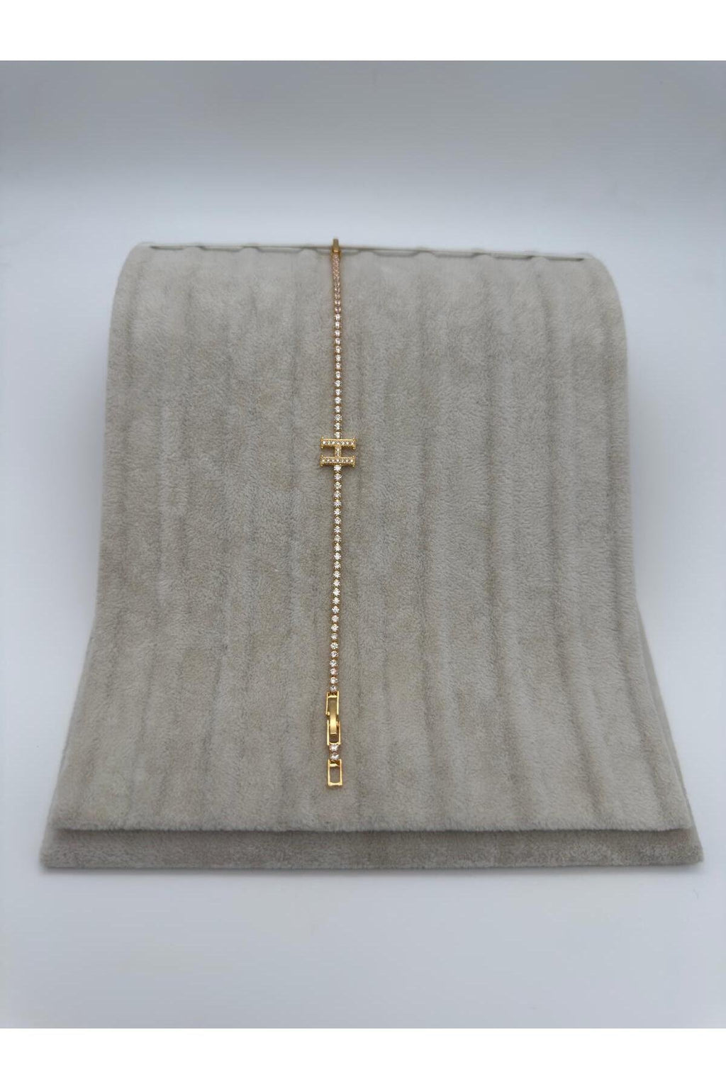 Gold Kaplama Su Yolu Harfli Bileklik