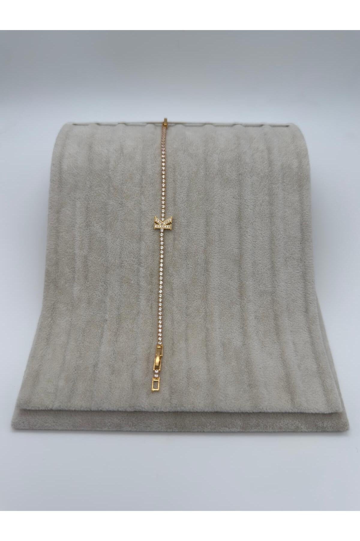 Gold Kaplama Su Yolu Harfli Bileklik