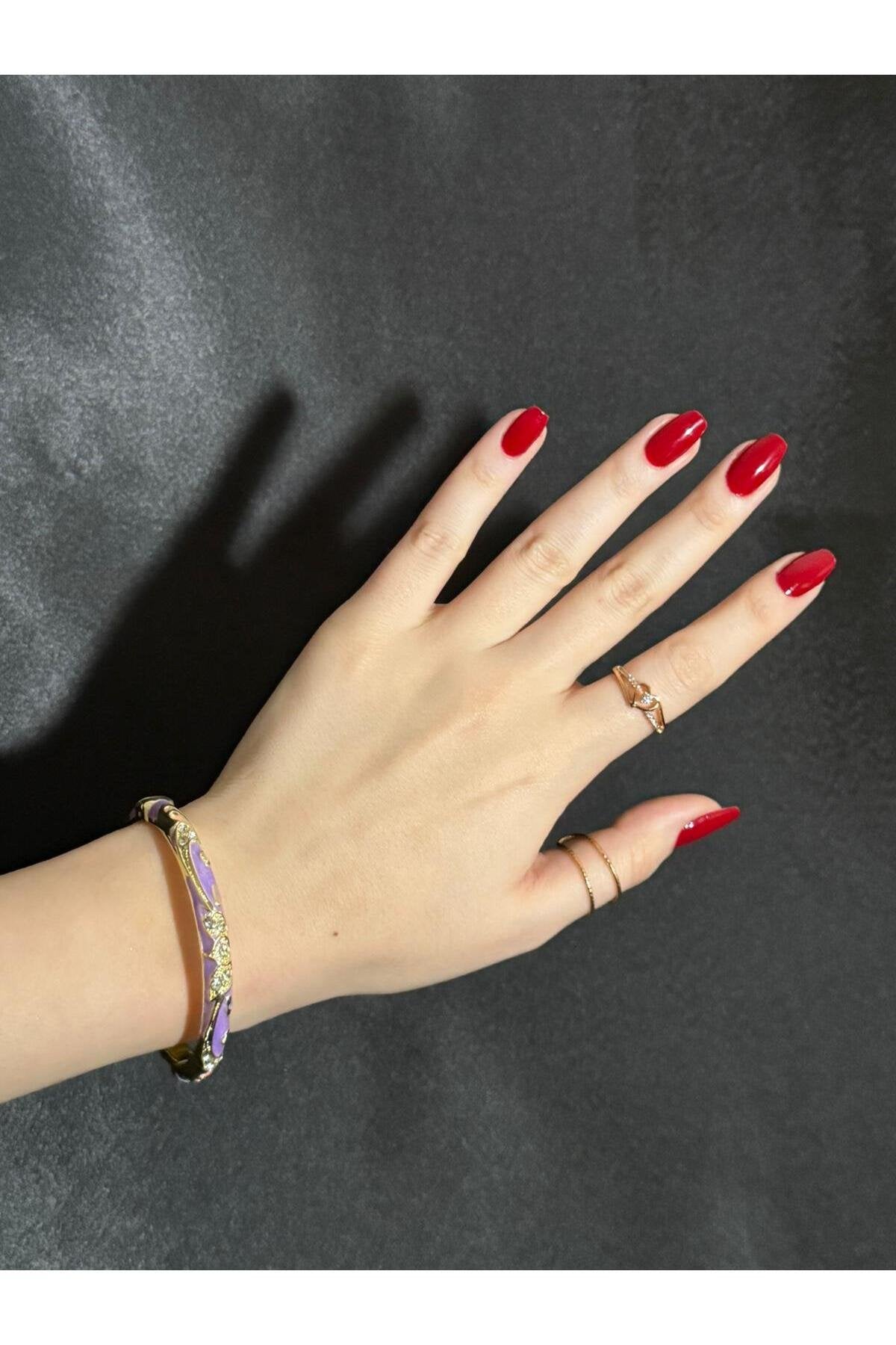 Gri Taşlı ve Gold İşlemeli Mineli Bileklik