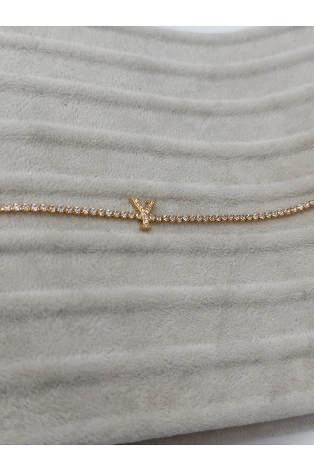 Gold Kaplama Su Yolu Harfli Bileklik