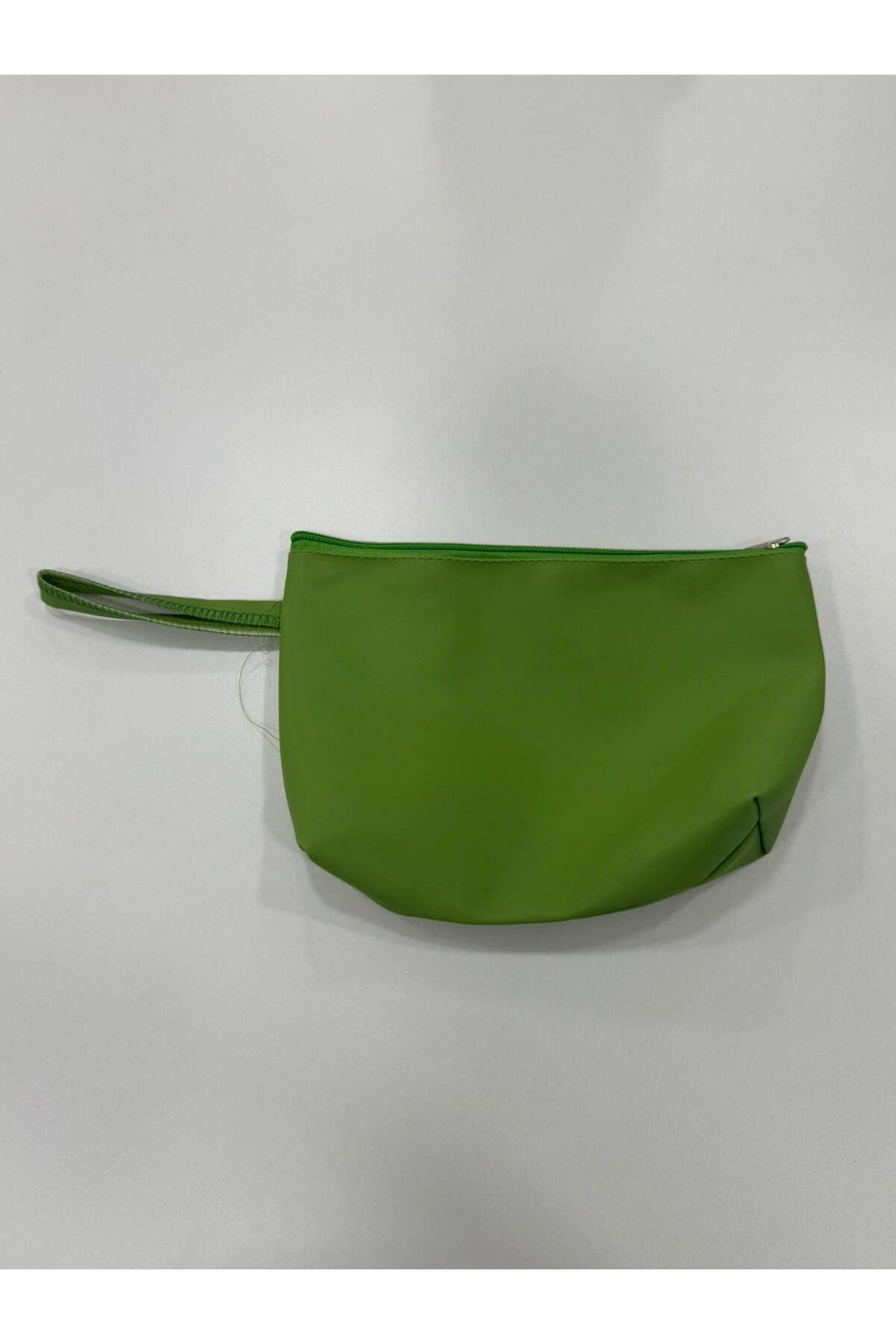 Haki Renk Suni Deri Makyaj Çantası